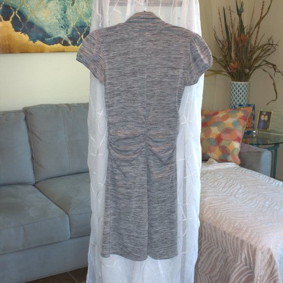 Candie's V-Neck Dress | Business Casual Midi/Mini Dress - Picture 2 of 5